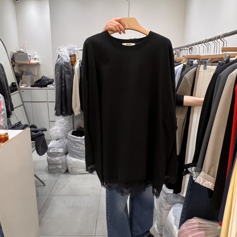 HEIZE東大門實拍女裝新品熱賣人氣真品25春夏時尚職業長袖T恤HEIZE長袖T恤圖色2