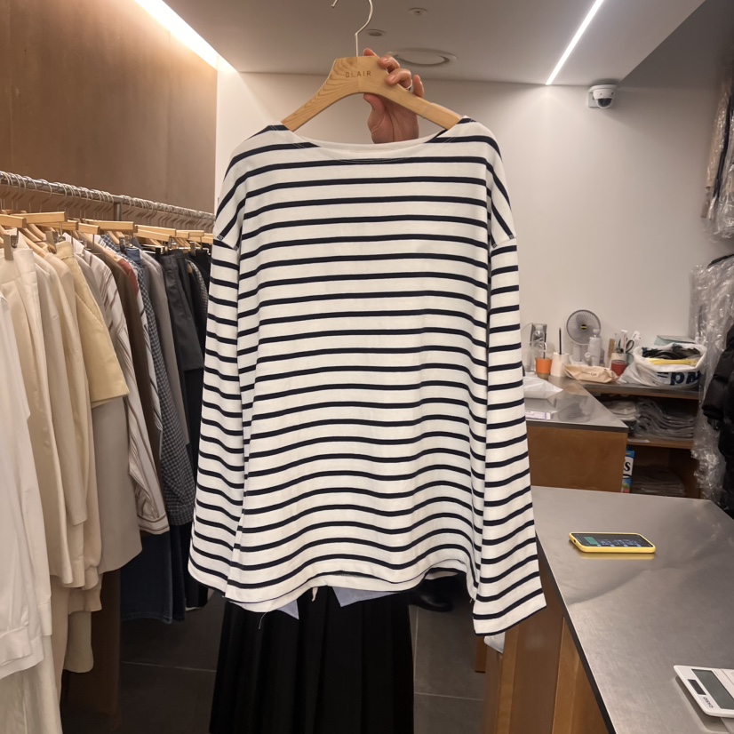 BLAIR東大門代購女士新款真品熱賣25春夏時尚職業人氣長袖T恤BLAIR seoul長袖T恤