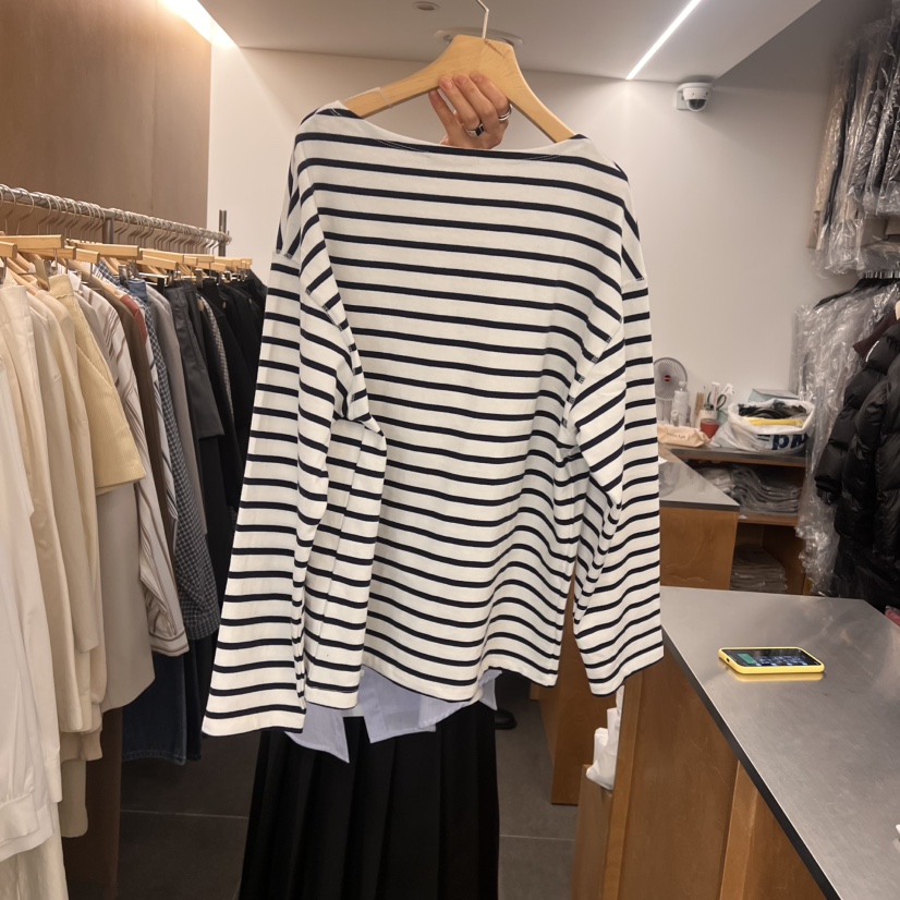 BLAIR東大門代購女士新款真品熱賣25春夏時尚職業人氣長袖T恤BLAIR seoul長袖T恤圖色2