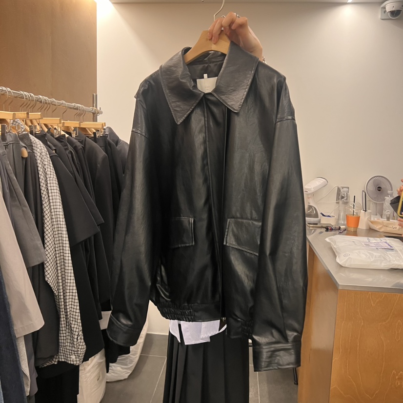 BLAIR東大門直郵女裝新品25春夏推薦人氣真品時尚休閑皮衣皮革BLAIR seoul皮衣圖色1