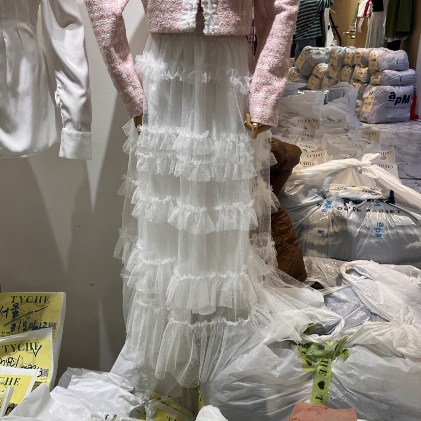 TYCHE東大門直郵女士新款熱賣休閑人氣真品25春夏職業時尚長裙TYCHE長裙圖色1