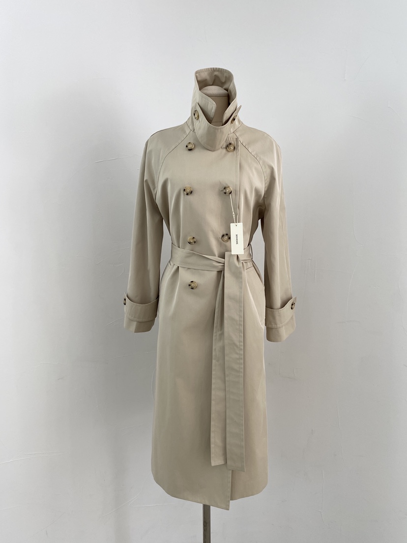 BOHEME韓國直郵女裝新品25春夏真品休閑人氣長款風衣含腰帶BOHEME長款風衣