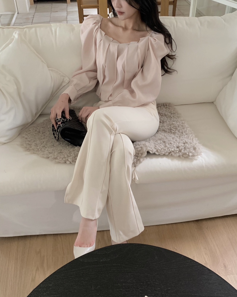 MAGNOLIA36-L韓國直郵東大門代購女裝新款休閑職業襯衫蕾絲衫MAGNOLIA36-L襯衫/蕾絲衫