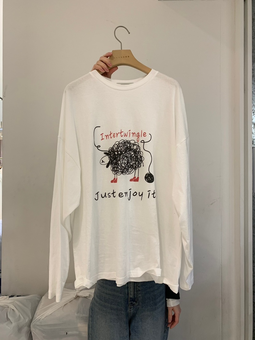 GAMDONG韓國直郵東大門實拍女裝新品時尚真品休閑熱賣長袖T恤GAMDONG長袖T恤