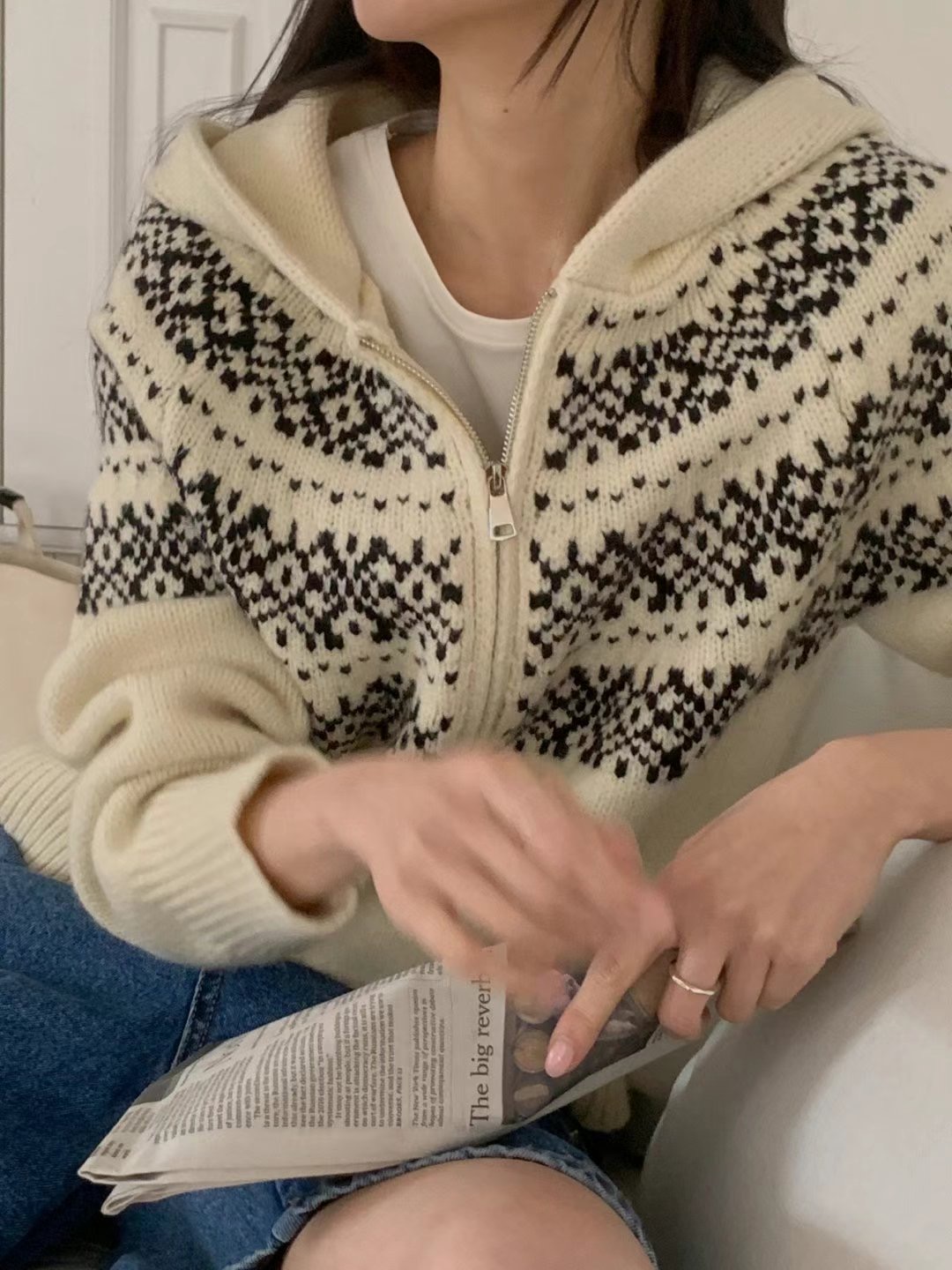 LIBRE直郵韓國代購女裝新品職業時尚休閑推薦人氣真品熱賣毛衣LIBRE毛衣