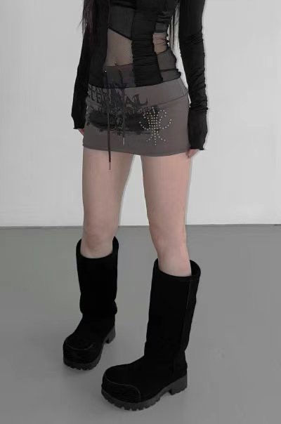 BOY MEET GIRL-T韓國直郵東大門實拍女裝新品人氣25春夏短裙BOY MEET GIRL-T短裙