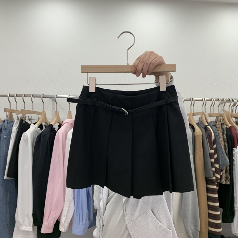 LELEN韓國直郵東大門實拍女裝新品熱賣人氣時尚裙褲包含腰帶LELEN裙褲圖色2