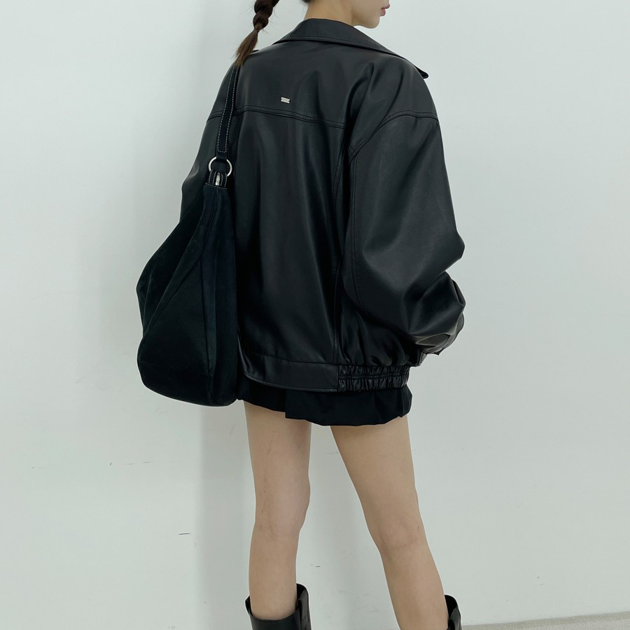 D2/A2韓國直郵東大門實拍女裝新款職業25春夏休閑夾克皮革D2/A2夾克