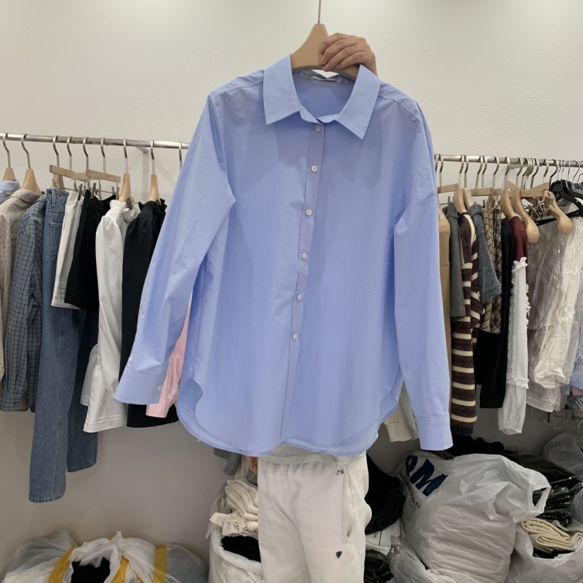 LELEN韓國直郵東大門實拍女裝新品休閑25春夏推薦襯衫蕾絲衫LELEN襯衫/蕾絲衫