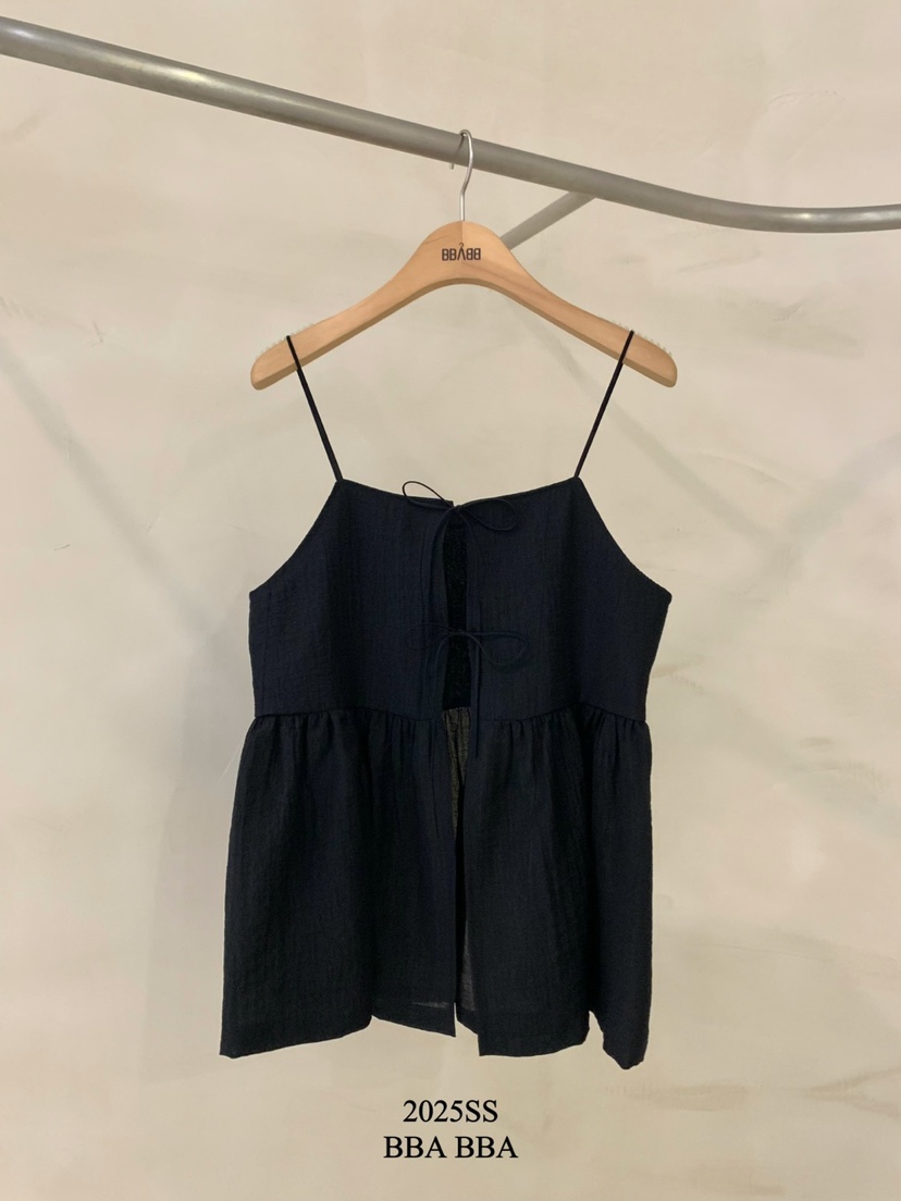 BBABBA-L韓國直郵東大門代購女裝新品休閑職業吊帶背心蝴蝶結BBABBA-L吊帶/背心