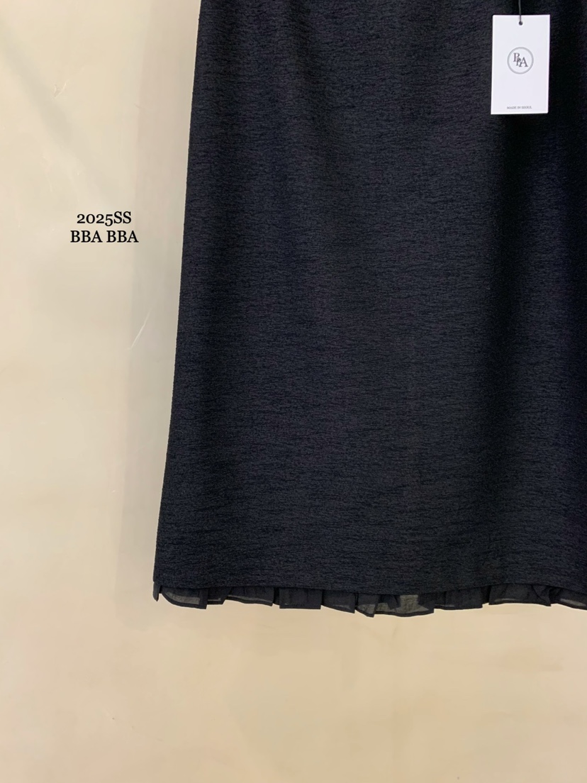BBABBA-L韓國直郵女裝新款25春夏熱賣真品推薦時尚長裙荷葉邊BBABBA-L長裙
