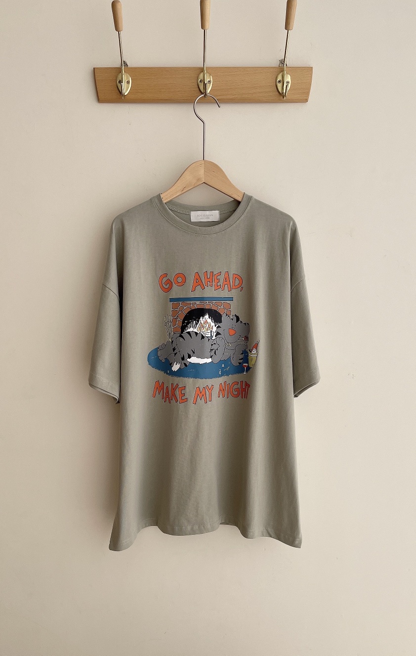 MINIQUEENS韓國直郵女裝新款推薦休閑職業真品時尚25春夏T恤MINIQUEENST恤圖色2