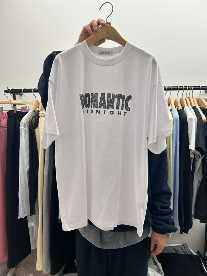 AS THOUGHT直郵韓國代購女裝新品休閑時尚人氣25春夏推薦T恤AS THOUGHTT恤圖色1