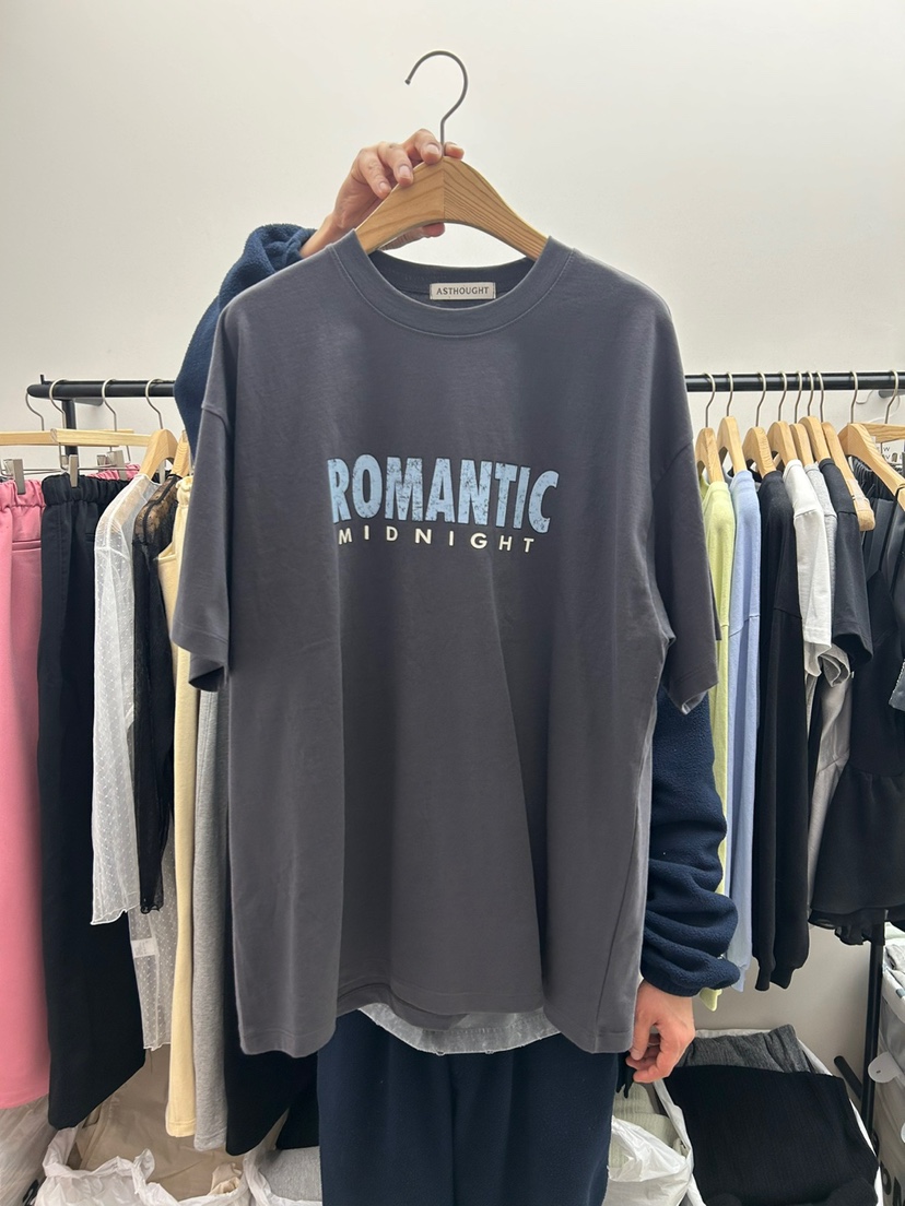 AS THOUGHT直郵韓國代購女裝新品休閑時尚人氣25春夏推薦T恤AS THOUGHTT恤圖色2