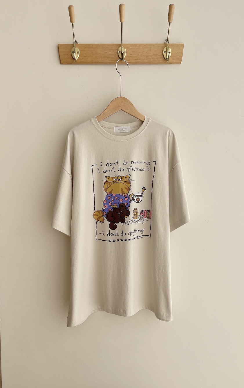 MINIQUEENS韓國直郵東大門實拍女裝新品職業休閑25春夏人氣T恤MINIQUEENST恤圖色3