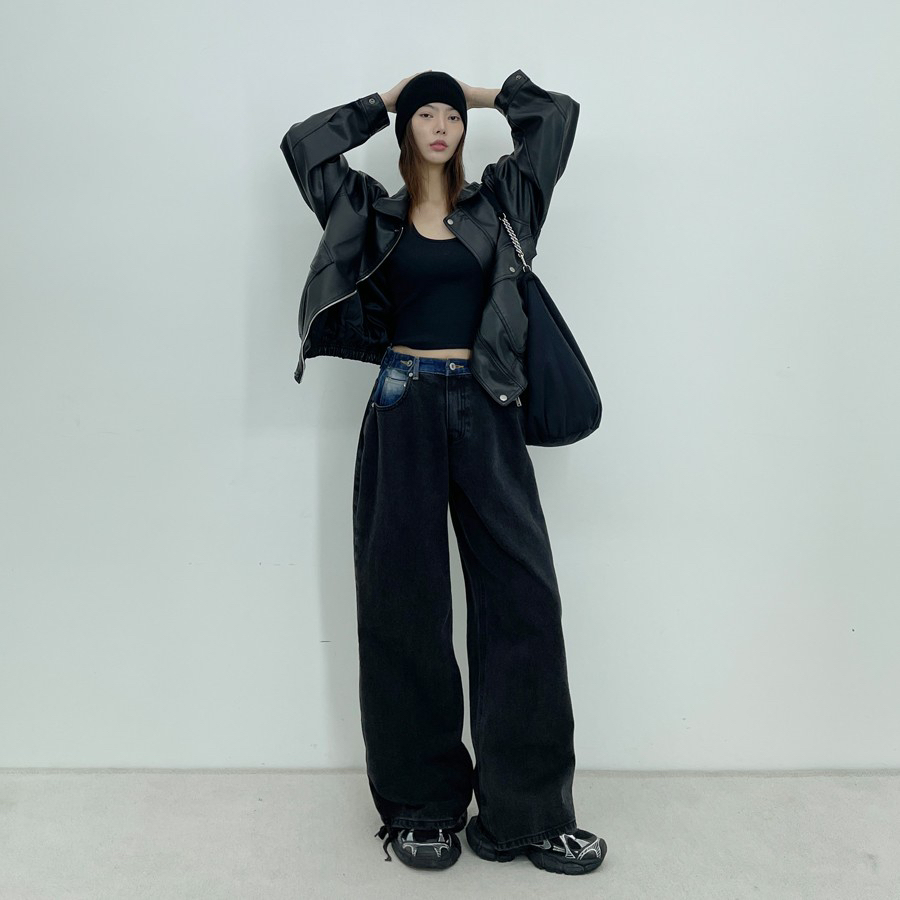 D2/A2韓國直郵東大門代購女裝新款熱賣推薦時尚休閑牛仔褲D2/A2牛仔褲