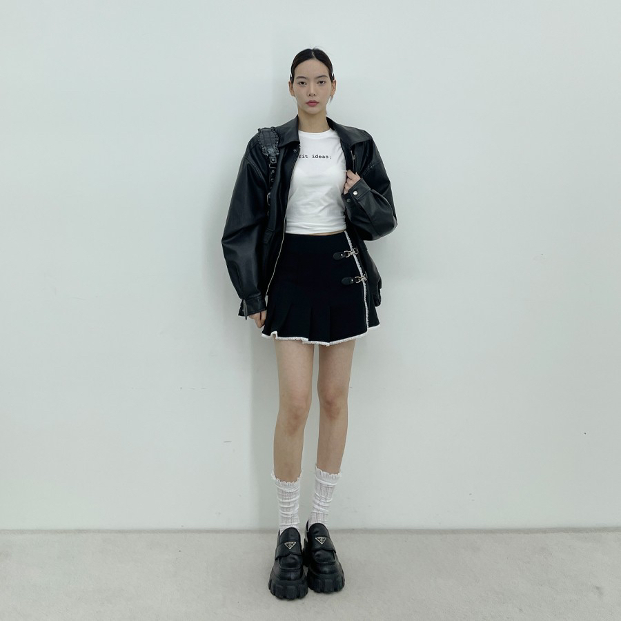 D2/A2韓國直郵東大門實拍女裝新款真品休閑25春夏熱賣短裙D2/A2短裙