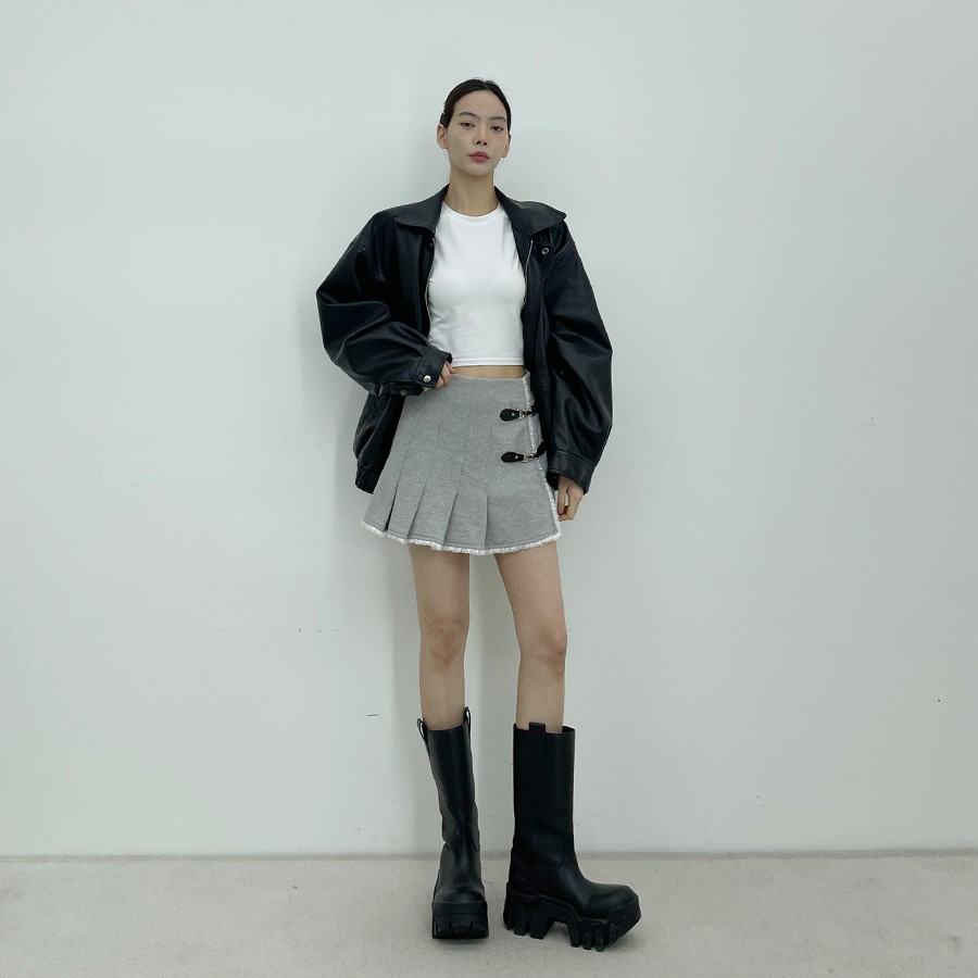 D2/A2韓國直郵東大門實拍女裝新款真品休閑25春夏熱賣短裙D2/A2短裙