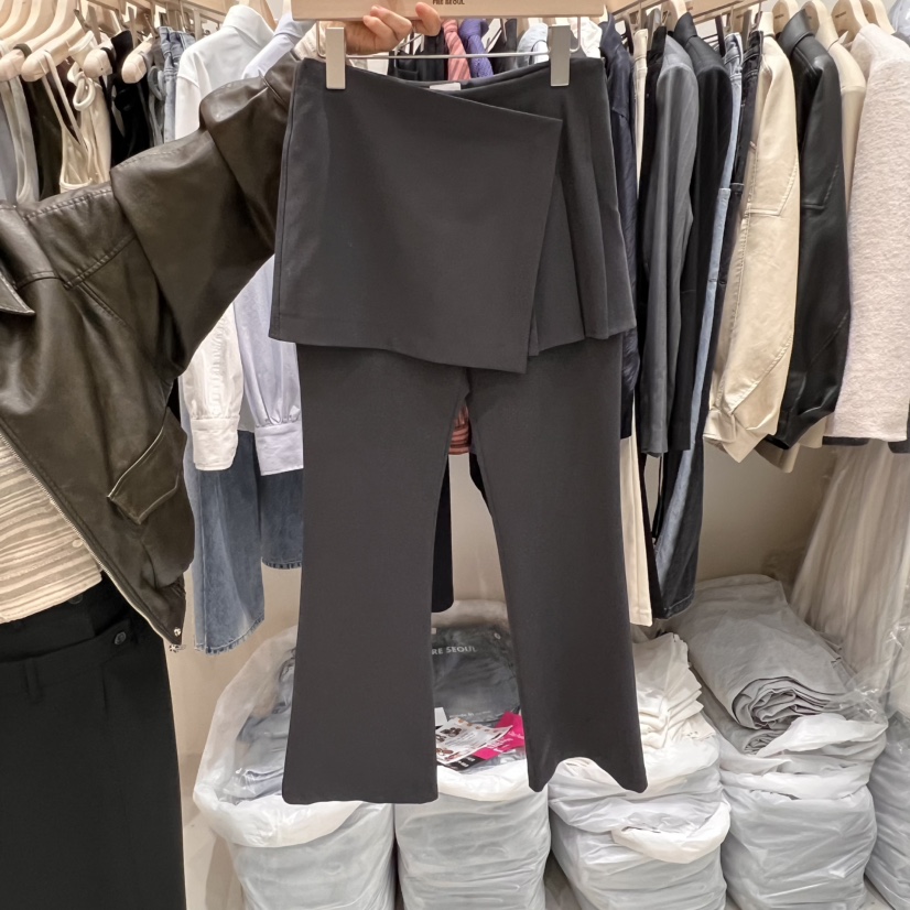 FRE直郵韓國代購女裝新品人氣推薦熱賣休閑時尚職業裙褲假兩件FRE裙褲圖色1