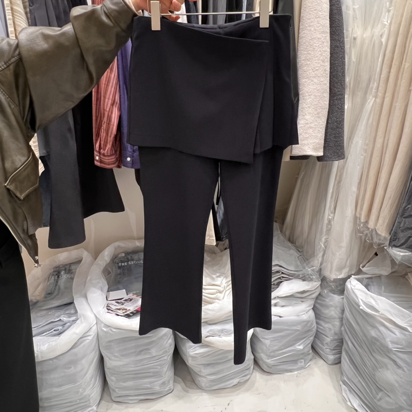 FRE直郵韓國代購女裝新品人氣推薦熱賣休閑時尚職業裙褲假兩件FRE裙褲圖色2