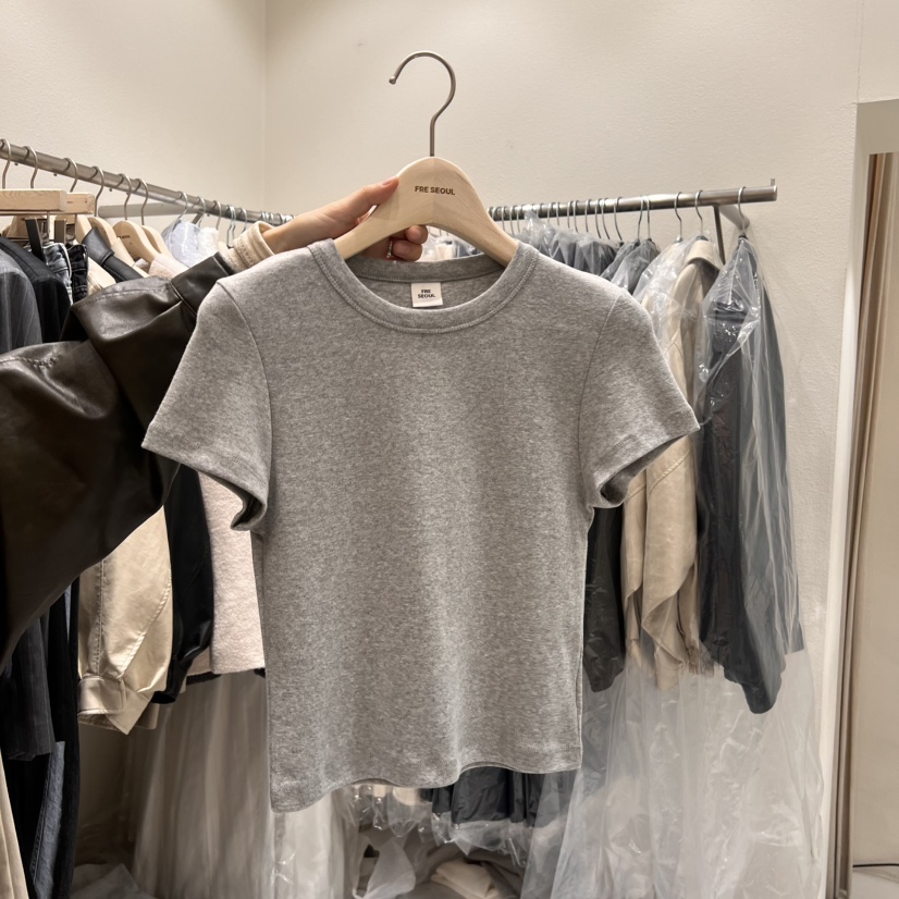 FRE韓國直郵東大門實拍女裝新款真品推薦25春夏職業熱賣T恤FRET恤圖色1