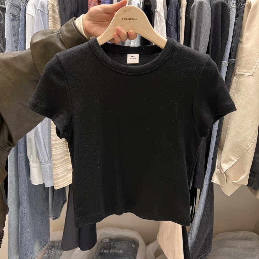 FRE韓國直郵東大門實拍女裝新款真品推薦25春夏職業熱賣T恤FRET恤圖色4