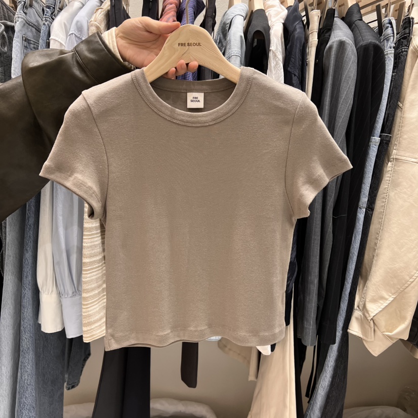 FRE韓國直郵東大門實拍女裝新款真品推薦25春夏職業熱賣T恤FRET恤圖色5