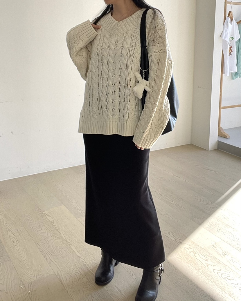 ALLVIBE東大門直郵女士新品真品25春夏熱賣職業休閑時尚毛衣ALLVIBE毛衣