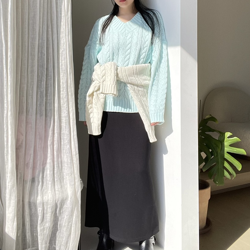ALLVIBE東大門直郵女士新品真品25春夏熱賣職業休閑時尚毛衣ALLVIBE毛衣