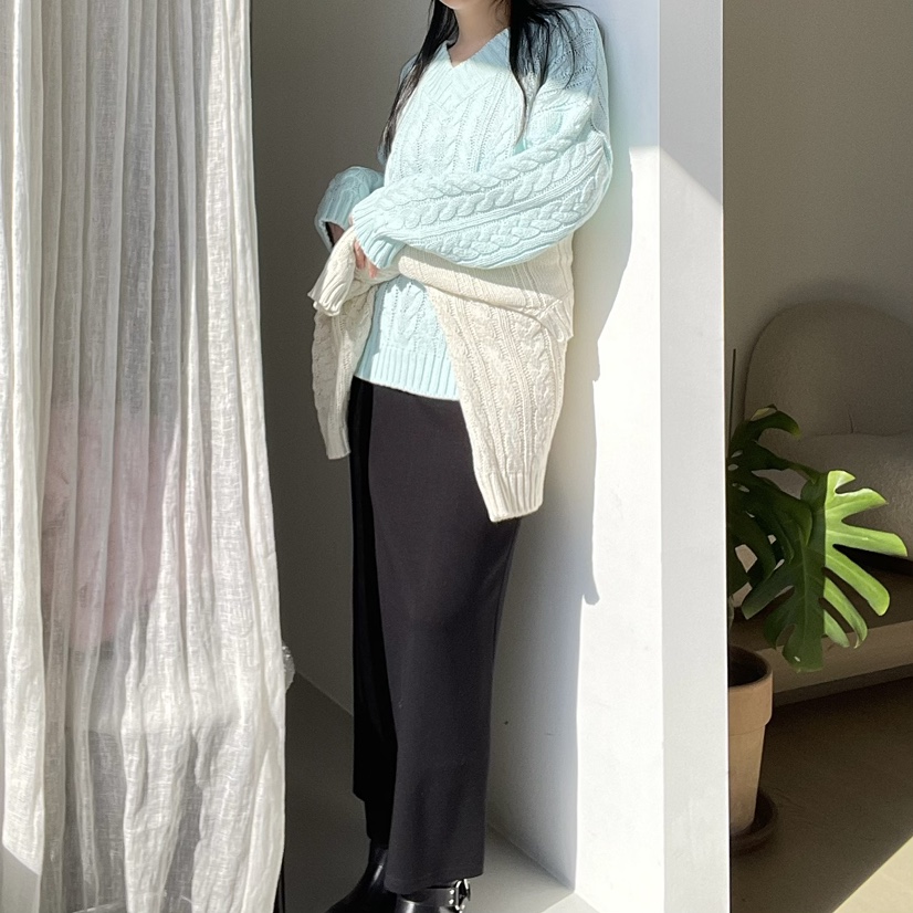 ALLVIBE東大門直郵女士新品真品25春夏熱賣職業休閑時尚毛衣ALLVIBE毛衣