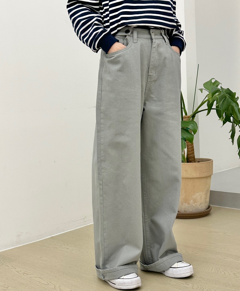 BUT東大門直郵女士新品25春夏熱賣真品職業推薦休閑人氣牛仔褲button牛仔褲圖色2