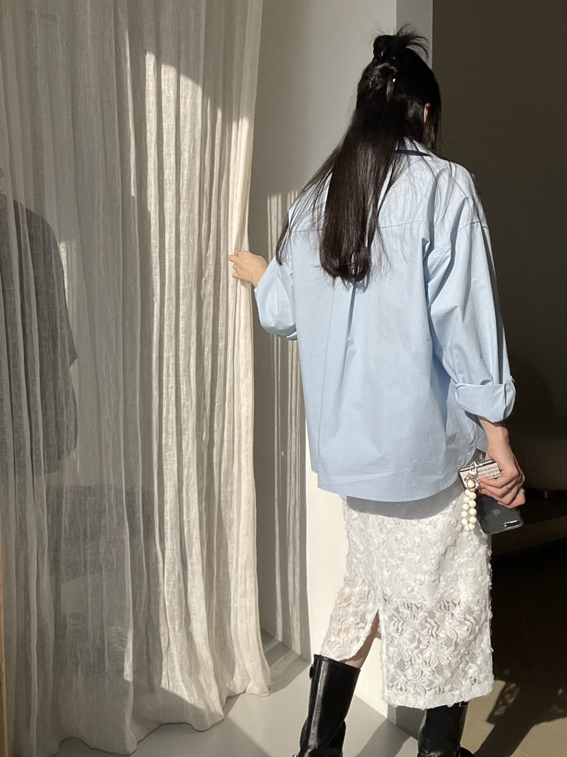 ALLVIBE東大門實拍女裝新品熱賣職業時尚真品人氣襯衫蕾絲衫ALLVIBE襯衫/蕾絲衫