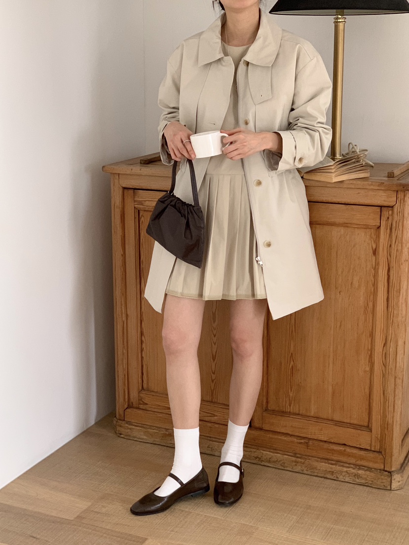 BIEN GARDER東大門代購女士新品人氣時尚25春夏中長款大衣BIEN GARDER中長款大衣