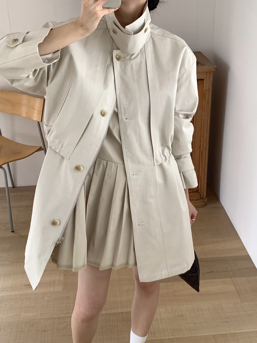BIEN GARDER東大門代購女士新品人氣時尚25春夏中長款大衣BIEN GARDER中長款大衣