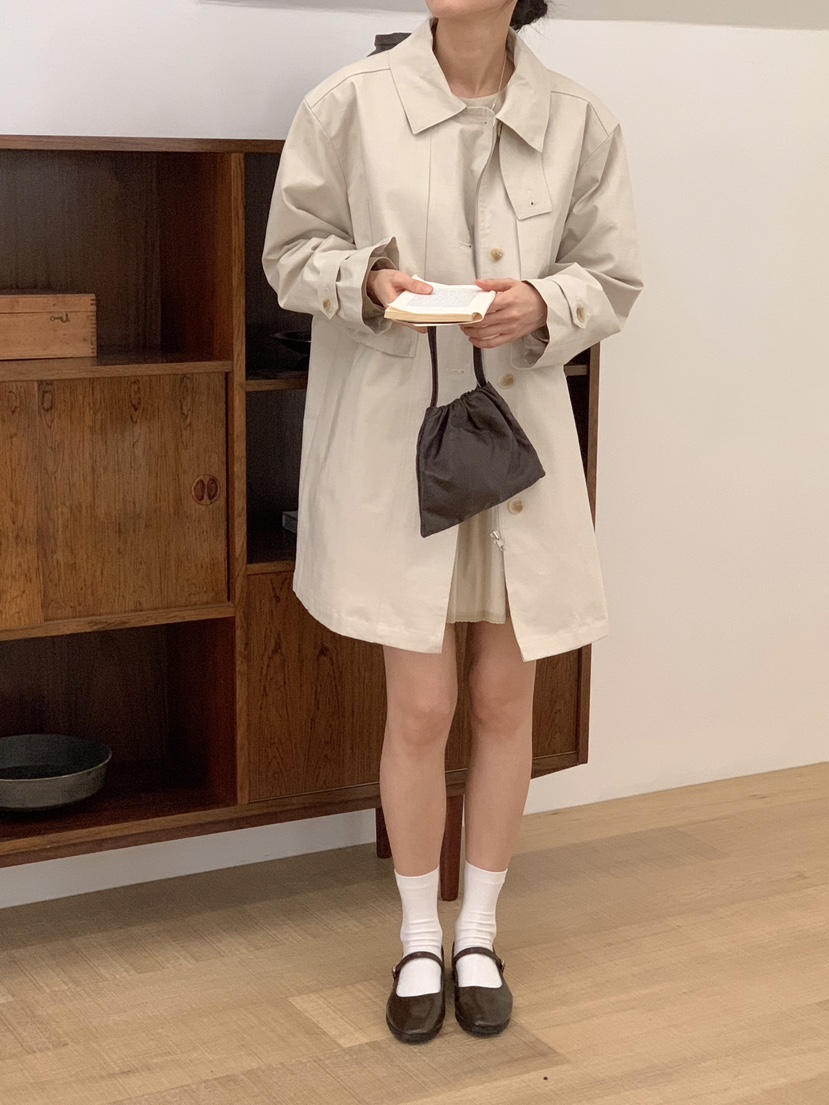 BIEN GARDER東大門代購女士新品人氣時尚25春夏中長款大衣BIEN GARDER中長款大衣