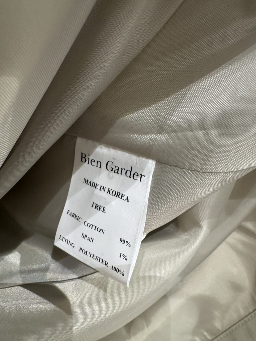BIEN GARDER東大門代購女士新品人氣時尚25春夏中長款大衣BIEN GARDER中長款大衣