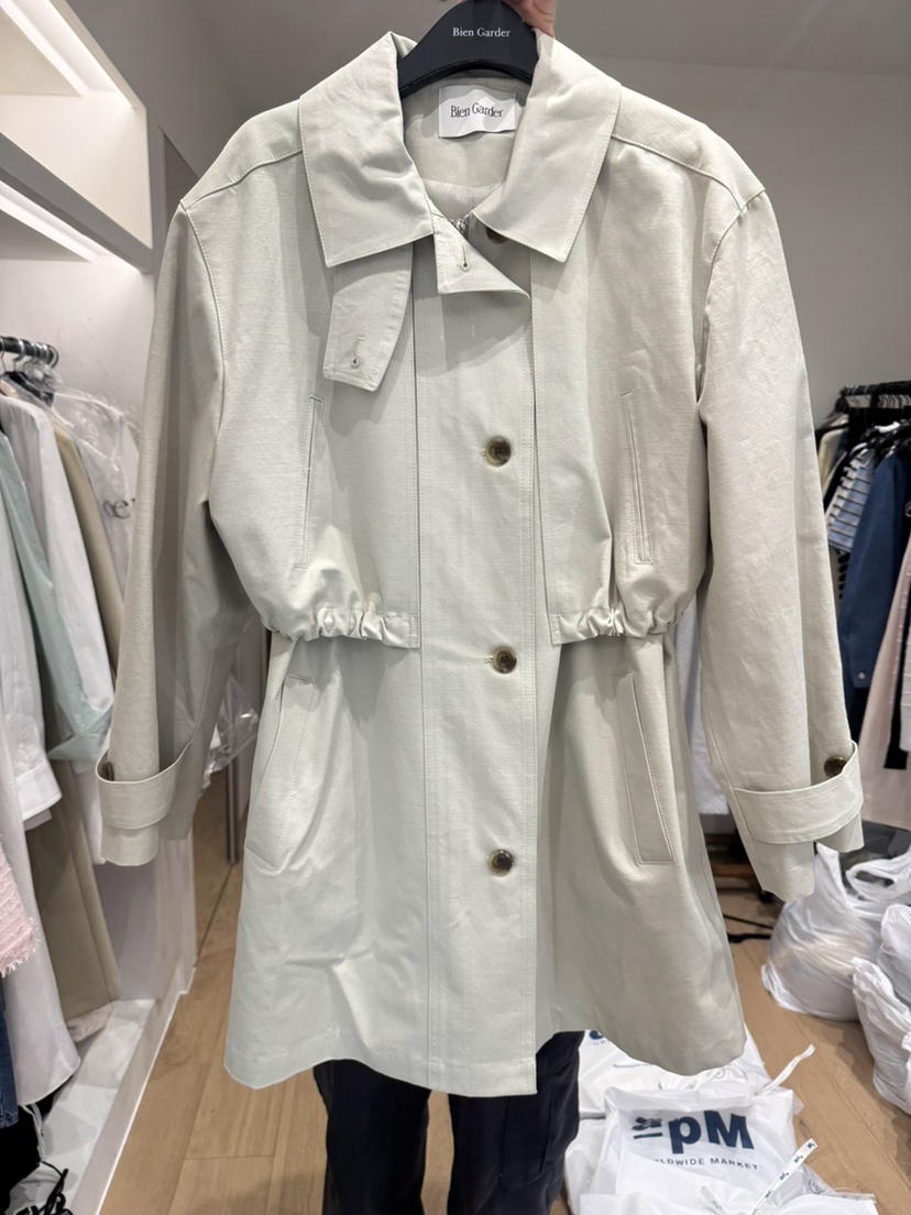BIEN GARDER東大門代購女士新品人氣時尚25春夏中長款大衣BIEN GARDER中長款大衣圖色2