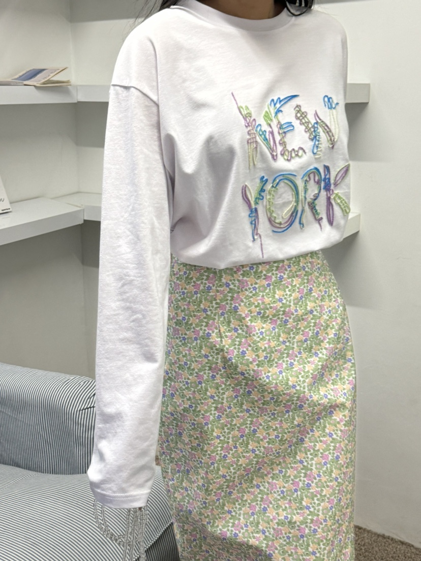 A.CES韓國代購女士新款職業熱賣時尚25春夏真品休閑推薦長裙A.CES長裙