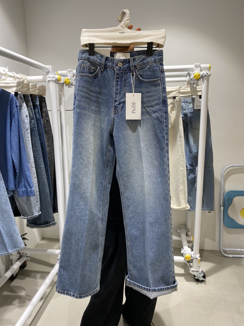 RPM韓國直郵女士新品職業人氣時尚真品25春夏推薦熱賣牛仔褲RPM牛仔褲圖色2