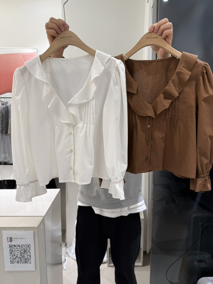 MEMO CLASSIC東大門直郵女裝新品推薦時尚25春夏襯衫蕾絲衫MEMO CLASSIC襯衫/蕾絲衫