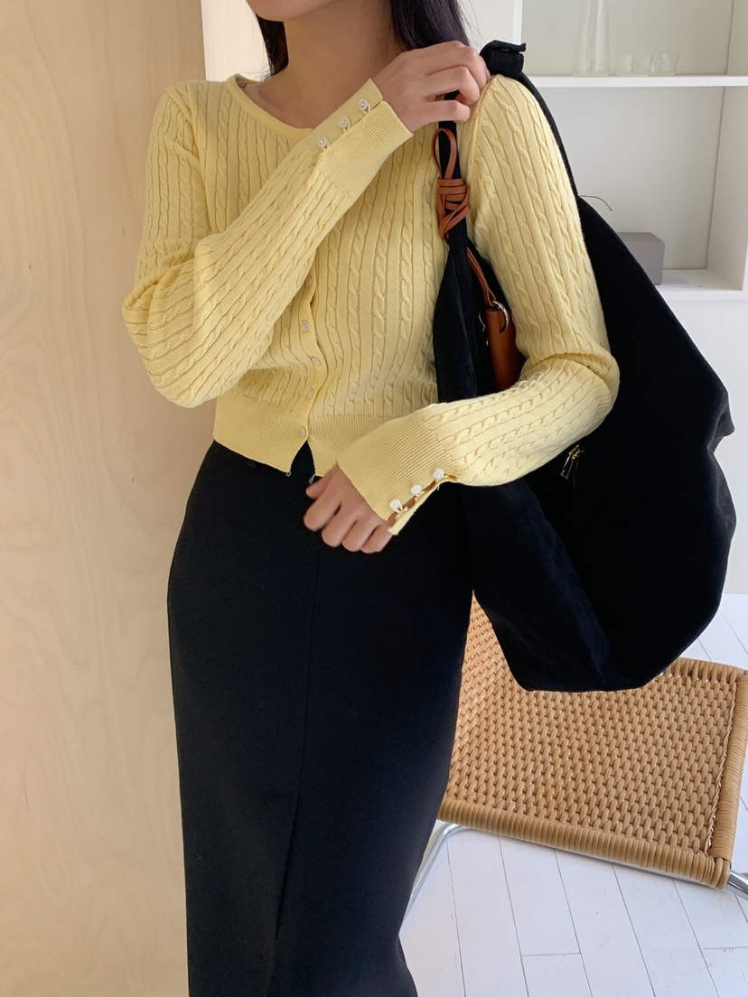 DARLUZ_MI韓國直郵女裝新品熱賣推薦25春夏時尚職業休閑針織衫DARLUZ_MI針織衫