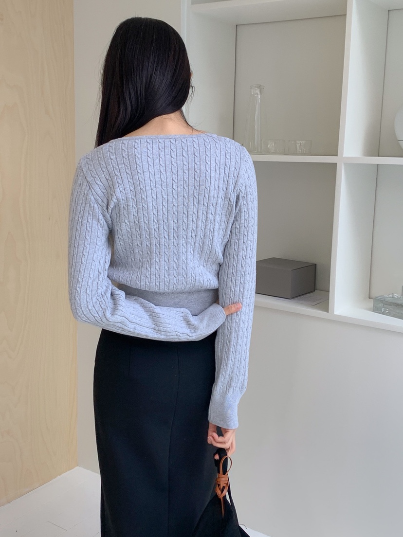 DARLUZ_MI韓國直郵女裝新品熱賣推薦25春夏時尚職業休閑針織衫DARLUZ_MI針織衫