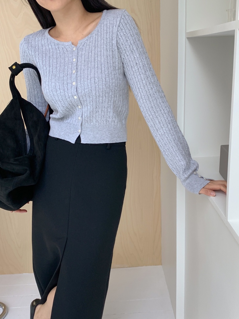 DARLUZ_MI韓國直郵女裝新品熱賣推薦25春夏時尚職業休閑針織衫DARLUZ_MI針織衫圖色2