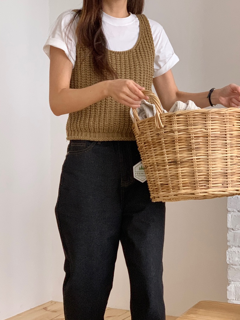 WOOD東大門直郵女裝新品休閑職業熱賣真品25春夏時尚吊帶背心WOOD吊帶/背心