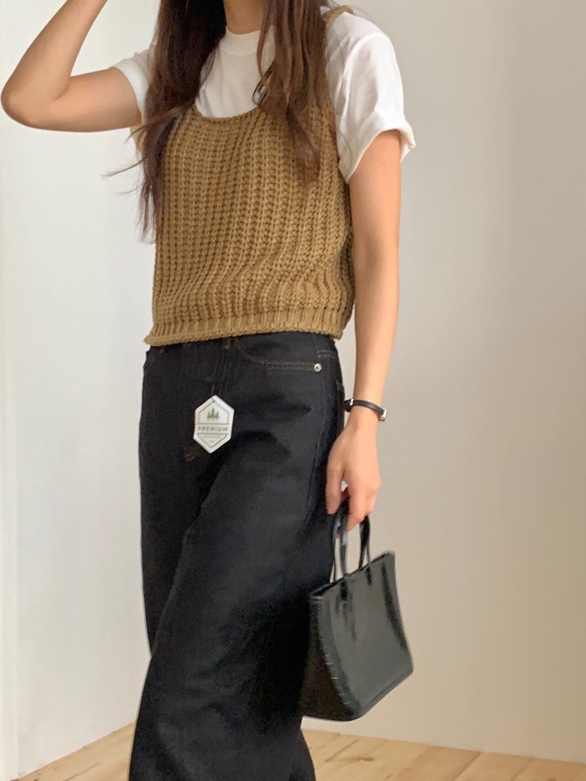 WOOD東大門直郵女裝新品休閑職業熱賣真品25春夏時尚吊帶背心WOOD吊帶/背心