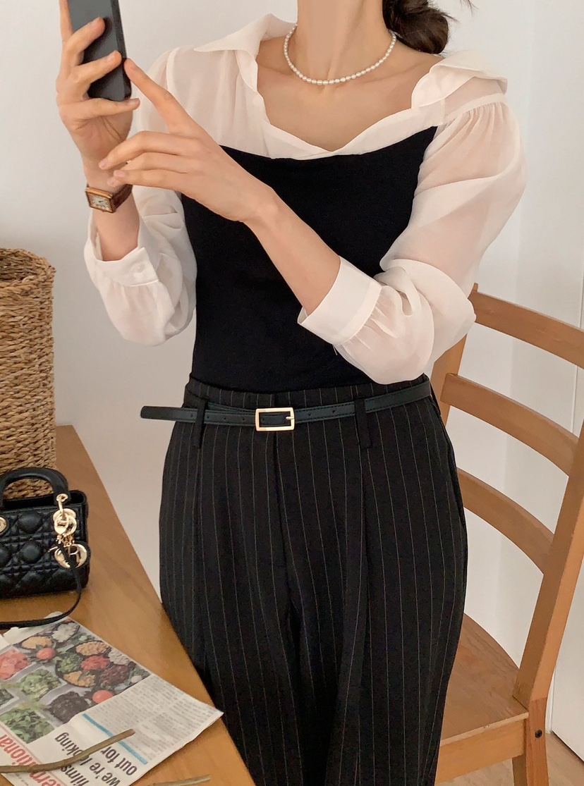 CRONG東大門直郵女士新品真品人氣休閑25春夏熱賣襯衫蕾絲衫CRONG襯衫/蕾絲衫