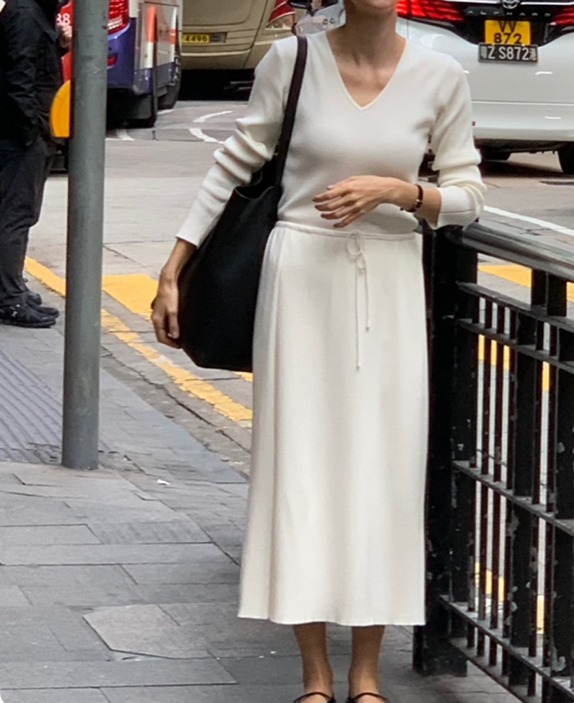 A Flan韓國代購女士新款休閑職業熱賣時尚真品25春夏人氣長裙A Flan長裙