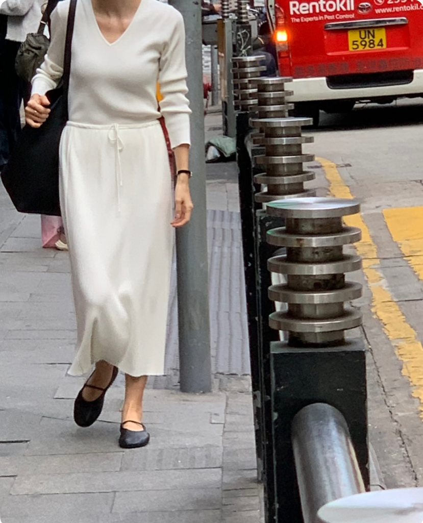 A Flan韓國代購女士新款休閑職業熱賣時尚真品25春夏人氣長裙A Flan長裙