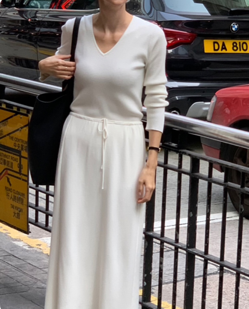 A Flan韓國代購女士新款休閑職業熱賣時尚真品25春夏人氣長裙A Flan長裙