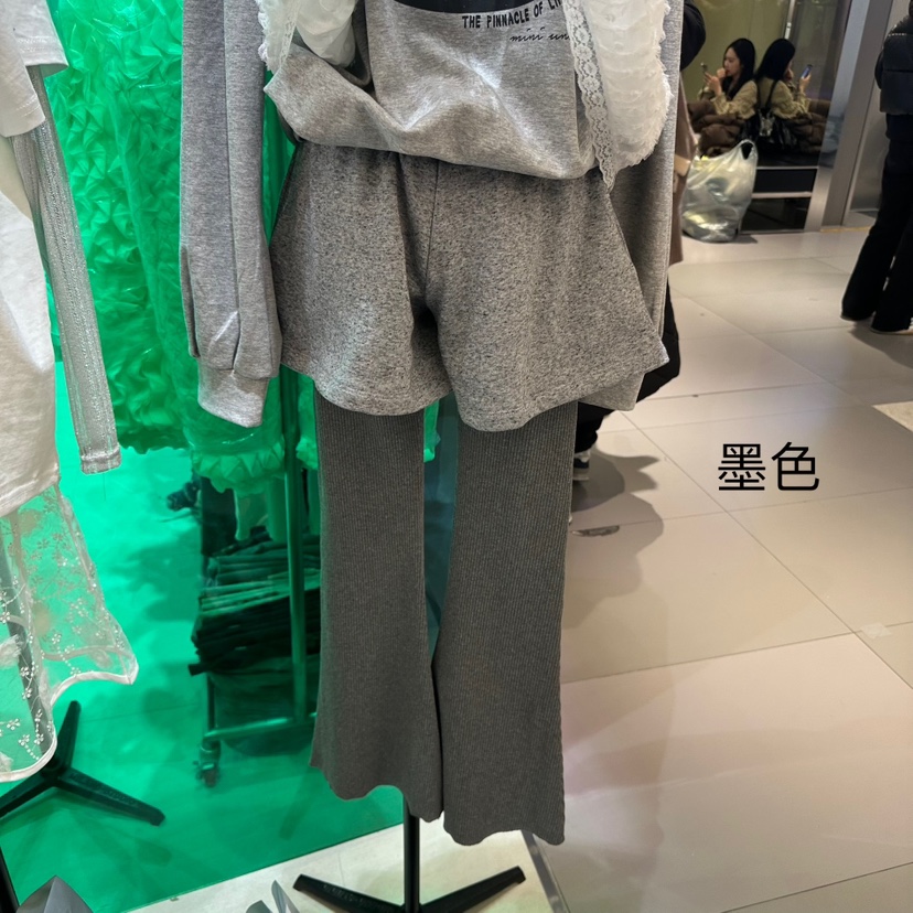 MINI UNNI東大門代購女士新品熱賣真品休閑25春夏職業休閑褲MINI UNNI休閑褲圖色1
